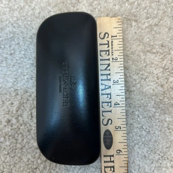 Coach Glasses Hard Case Sunglasses Protection Fashion Glasses Black - Picture 9 of 11